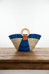 Small kikapu with Blue SashSmall kikapu with Blue Sash Basket