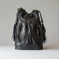 Leather mini backpack