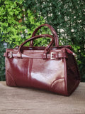 Leather maroon bag